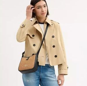 Coach Mini Hadley Woven Crossbody Bag